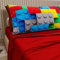PETTI Artigiani Italiani - Lenzuola in Cotone con Federe in Stampa Digitale, Per Letto Singolo, Completo Lenzuolo Sopra e Sotto con Angoli, Rosso, 100% Made in Italy