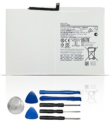 7XINbox HQ-6300SD 3,85 V 26,25 Wh 6820 mAh Batterie pour ordinateur portable compatible avec Samsung Galaxy Tab A8 (2021) & SM-X200 SM-X205