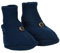 Mikk-line Woll Hausschuhe Kinder 62/68 Blie Nights | Krabbelschuhe Baby in Wool Und Polyster Für Mädchen und Jungen | Woll-Babysocken | Lauflernschuhe Baby | Babyschuhe 0-6 Monate