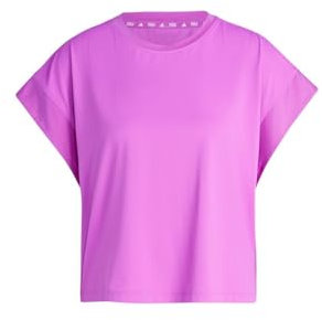 adidas Donna Studio Tee, Purple Burst/Grey Two, L