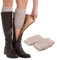 EQLEF Beinwärmer stulpen damen, Häkeln beinstulpen damen Mit geometrischen Mustern Winter Beige beinwärmer stulpen damen kurz Weich winterwarme stiefelstulpen für Mädchen Damen