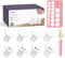 Nuliie 8PCS Flange Sizing Kit 14/16/18/20mm for 24mm Flange/Shield of Most Pumps, Silicone Flanges Insert for Momcozy/Spectra Electric Breast Pump, Pumping Essential Kit for Moms