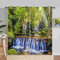 ANHOPE Natur Wald Wasserfall Fluss Blickdichte Gardinen mit Ösen Thermo Vorhänge Weich Vorhang Blackout Curtain Wohnzimmer Schlafzimmer Verdunklungsvorhänge 2er Set H 245 x B 200 cm
