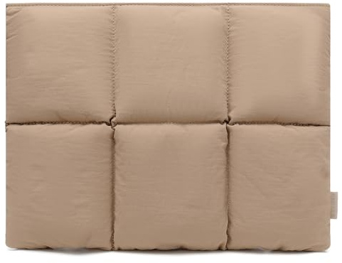 KAYOND Puffy Laptop Sleeve 15inch 16 inch, Pillow Shape Laptop Sleeve, Compatible MacBook Air 15 in M4 2025 & MacBook Pro 16 in M4 2024, khaki