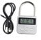HOHOVYVY Zeitschloss,Zeitschloss Für Selfbondage,Digitale Zeitschloss,Metall Timer Schloss LCD Display Multi Funktion Elektronische Zeit 99 Stunden Max Timing(Silver)