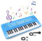 m zimoon Kids Piano Keyboard, 37 Keys Piano for Kids Electronic Music Keyboard Piano with Microphone, USB Power Cord Educational Musical Toys for 3 4 5 6 Year Old Boys Girls Birthday Gifts Age 3-6