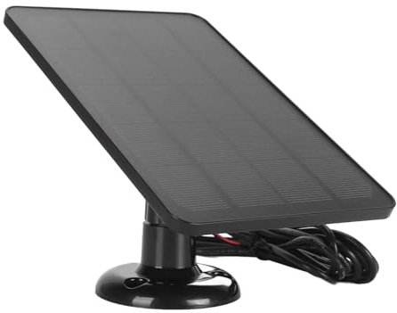 Solar Panel, Doorbell Solar Panel P66, 600mA 10W Doorbell Solar Charger with 9.8ft Charging Cable and 360° Adjustable Mount for Doorbell Camera (CSP4W-U-B)
