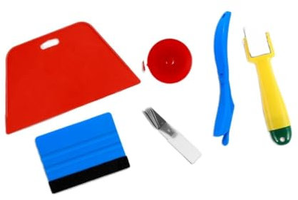 Werkzeugset for Tapezieren, Werkzeuge for Glätten von Tapeten, Werkzeugset for Tapezieren, Werkzeuge for Tapezieren, Heimwerker-Werkzeugset for Tapezieren, Kontaktpapier, Auftragen von Vinyl, Tapetenk