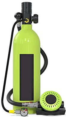 QZCX Botella Aire Buceo, El Respirador De Buceo Personalizado Pequeño De 1 L De Capacidad Se Puede Utilizar For Equipos De Respiración Subacuática For Adultos,para Buceo(Groen)
