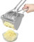 Kartoffelpresse, größer, robuster Kartoffelstampfer aus Edelstahl, für flauschige Kartoffelpüree, leicht zu reinigen und mit komfortablem Griff, für Kartoffelpüree für Babynahrung, Fruchtsäfte