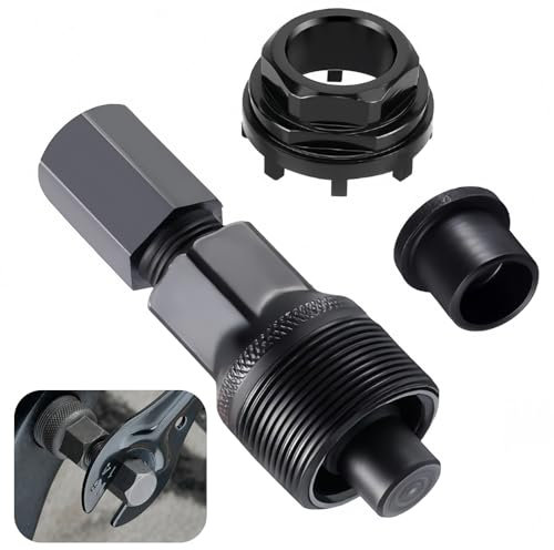 Kurbelabzieher Fahrrad Kurbelabzieher Kurbel Entferner Fahrrad 42mm Fahrrad Tretlager Werkzeug Crank Puller Fahrrad Lockring Tool mit 8 Zähnen Verschlussring Kompatibel für Viele Fahrradtypen