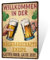 Putuo Decor 1 Stück Vintage Metall Bar Blechschild, Zinn Zeichen Wand Kunst Dekor für Home Bar Pub Club Garage Mann Höhle Dekor 7,8 x 11,8 Zoll (Willkommen in der)