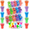 40 StüCk Stempel Kinder,Stempel, Stempelkissen Kinder,Kinder Stempelset,Stempel Tiere,Stempel Grundschule FüR Ostereier, Lehrer-Stempel,Partygeschenke,Klassenzimmer Belohnungen.