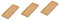 OSALADI 3pcs Sharpening Block Stand Pantry Chisel Charcuterie Drill Holder Chef Tool Organizer Wall Mount Dividers Plate Mini Clever Key Sharpener Home Whetstone Holder Bamboo
