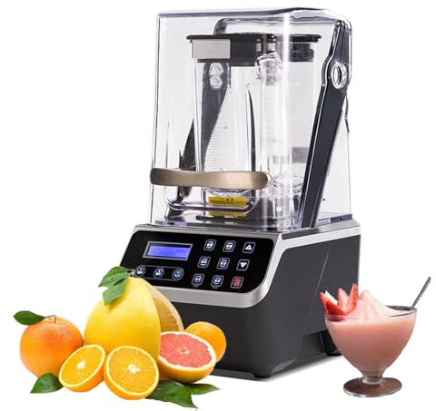 Commercial Smoothie Blender, 2200W High-power Smart Blender with Removable Shield, 7 Preset Modes, 1.5L Large Capacity, Quiet Blender Brushless Motors