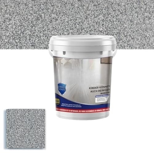 High-Gloss Marble Effect Epoxy Floor Coating, Waterproof Anti-Slip Water-Based Epoxy Garage Floor Paint, Concrete floor Paint, for Both Indoorand Outdoor Surfaces