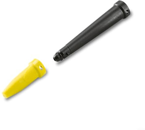 Emiif Kit de buse électrique professionnelle étendue 2.863-263.0 pour nettoyeur vapeur Karcher nettoyeur haute pression accessoire de nettoyage en plastique 10,7 cm (jaune)