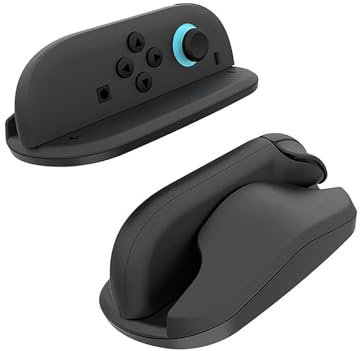 Baomaeyea Lot de 2 supports antidérapants pour manette de jeu Nintndos Switch 2, coque antidérapante pour manette de jeu Switch 2 Joy-Cons, accessoires de support de manette gauche et droite (noir)