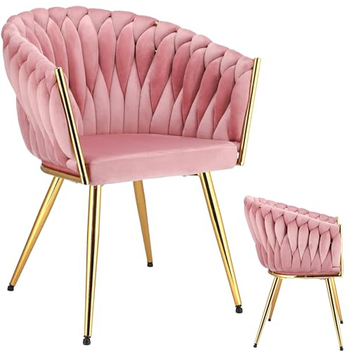 JUMI Chaise MOLTO avec Pieds en Or Rose