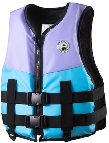 Schwimmweste Erwachsene, Rettungsweste für Erwachsene & Kinder, Rettungsweste Erwachsene 20-120kg, Auftriebsweste Schwimmhilfe für Jetski, Sup, Wasserski, Kajak, Wakeboard