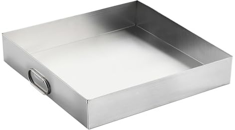 Stainless Steel Food Serving Tray, Plant Trays with Handle, Washer Machine Drain Pan, Oil Drip Pan for Under Car, No Hole for Dryers, Dishwashers, Refrigerators(80x70x5cm)