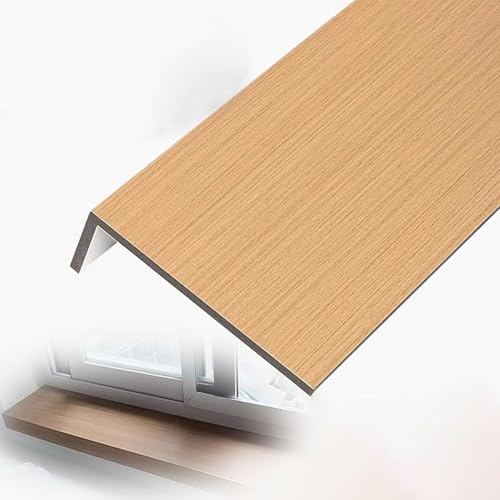 Fensterbank Schutz, Fensterbank, Zuschneidbare Dekorative Fensterbrett, Fensterbank Abdeckung Innen Fensterbank In Holzoptik Ersatzplatten aus Acryl Für Badezimmer, Wohnzimmer Und Balkon(150x25cm)