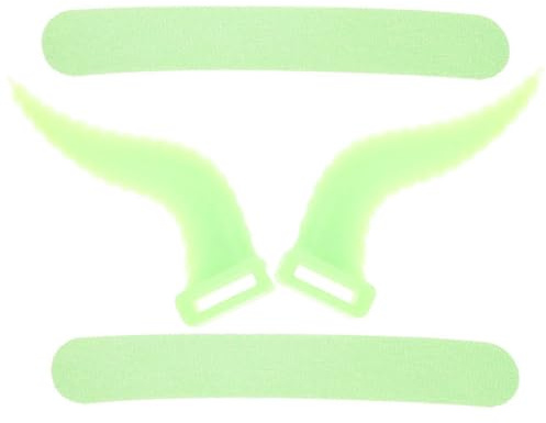OSOLADY 2 Stück Grüne Silikon Hörner Kopfhörer Zubehör zum Dekorieren für Headset Cosplay Party Lustige und Einzigartige Ohrhörer Accessoires