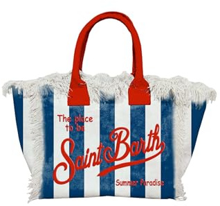 Saint Barth Borsa Colette in Canvas a Righe Art. COL0001