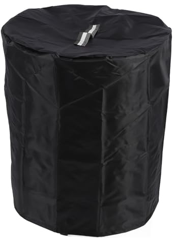 Ausla Fire Pit Cover Round, 420D Silver Coating Round Fire Pit Table Cover with Vent Hole, Colorful Handle, Full Coverage for Patio Outdoor Fireplace and Bowl (D36*H34inches)