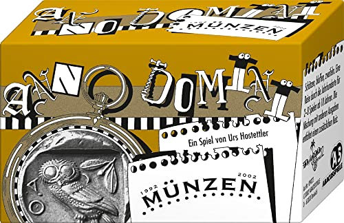 ABACUSSPIELE 09022 - Anno Domini - Münzen, Kartenspiel - schätzen - bluffen - zweifeln, Yellow