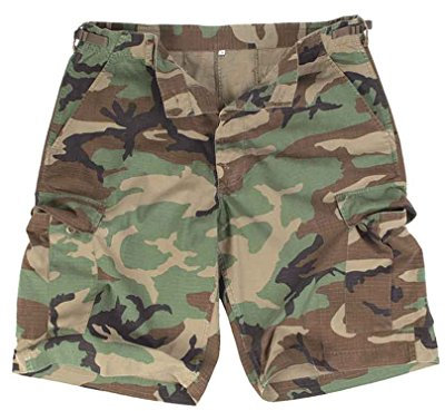 Mil-Tec US Bermuda Shorts R/S prewash (Woodland /L)