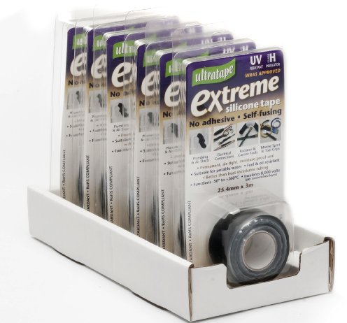 Ultratape Extra Strong Extreme Silicone Tape Unique Elastic, Self-bonding 25.4mmx3m
