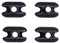 Burton M6 Channel Inserts Black