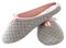 Chausson Femme en Coton Accueil Pantoufles Antidérapante Pantoufle Femme Enceinte Léger et Confortable pour Maison/Bureau Taille 38-39 - Gris