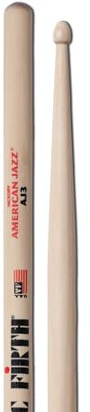 Vic Firth American Jazz Series Drumsticks - 3 - Wood Tip