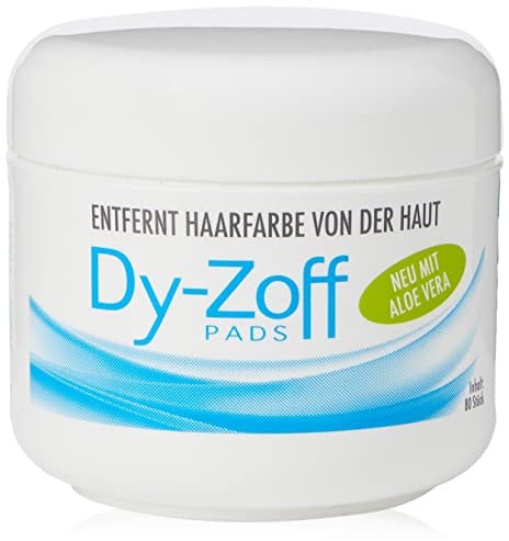 Dy-Zoff - Dischetti per rimuovere macchie di tinta per capelli, confezione da 80
