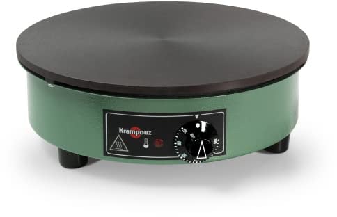 KRAMPOUZ Crêpière Électrique BILLIG - Plaque en Fonte Usinée Diamètre 40 cm - 220-240 Volts et 3000 Watts - Véritable Crêpière Traditionnelle Bretonne Familiale - Fabriquée en France - Réf CEBPA4AO-KR