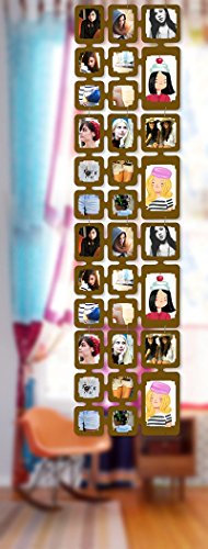 trendfinding 1,63 m Set Fotos Bilder Raumteiler Rahmen Collage Fotowand Kartenwand Fotovorhang Fototaschen Fotogalerie Kunststoff Fotohalter Gold