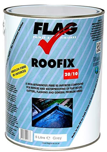 Roofix 20/10 (Multisurface) Roof & Gutter Repair 5 Litre Black, Grey or White (Grey)