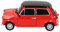 Mini Cooper 1300, rot, schwarzes Dach , 1974, Modellauto, Fertigmodell, Welly 1:24