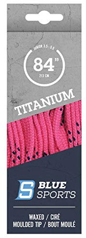 Blue Sports Schnürsenkel gewachst laces Eishockey Hockey (pink, 304cm / 120)