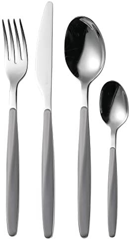 Guzzini - My Fusion, Set de 24 Couverts - Gris, 16,8 x 7,5 x h25,5 cm - 110700178