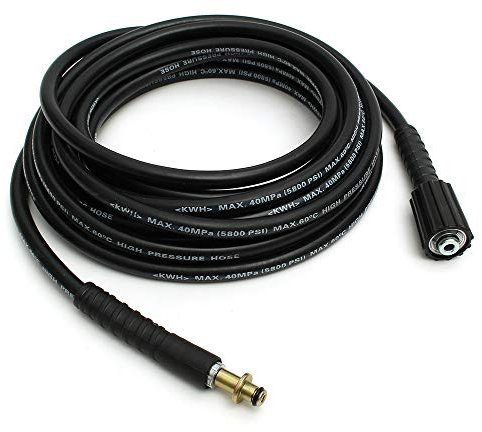 MASUNN 5800Psi 40Mpa 7.5 M 1/4 Pouce De Rondelle De Pression De Remplacement De Tuyau W/22Mm Raccord D’Extrémité De Pompe Pour Karcher K2