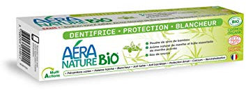 Aera Nature Bio - Dentifrice Désinfectant Bio Multi-Actions - Protection, Blancheur des Dents - 99,1% Naturel - Écocert Greenlife et Cosmébio - Fabrication Française - 75 ml