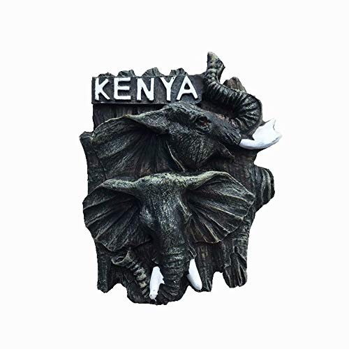 Weekino Elephant Kenya Magnet 3D Resin Fridge Magnet Souvenir Travel City Collection