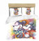 GDGM Miey Mnie Ms Bettwäsche Set,Mädchenbettwäsche-Bettbezug Und Kissenbezug,Kinderbettwäsche 2-teiliges Mit Reißverschluss Set (D,135x200cm+80x80cm)
