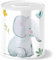 OWLBOOK® Safari Elefant Spardose Kinder Junge Mädchen | Geschenke zur Einschulung | Taufgeschenke | Geschenk Taufe Geburt Geburtstag | Sparschwein | Sparbüchse | Sparkasse | Wiederverschließbar
