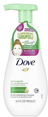Dove Mousse Detergente Viso Anti-impurità, Per Pelli Grasse E Oleose, 160 Millilitro