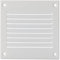 100x100mm Blanc Métal Grille de Ventilation - Grille D'aération avec Moustiquaire