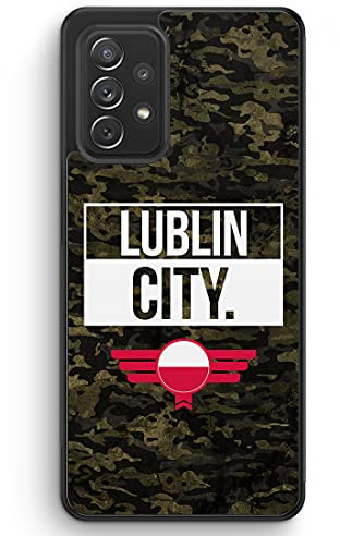 Lublin City Camouflage Polen - Silikon Hülle für Samsung Galaxy A52s 5G - Motiv Design Polnisch Poland Polska Lüben - Cover Handyhülle Schutzhülle Case Schale